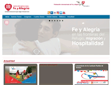 Tablet Screenshot of feyalegria.org